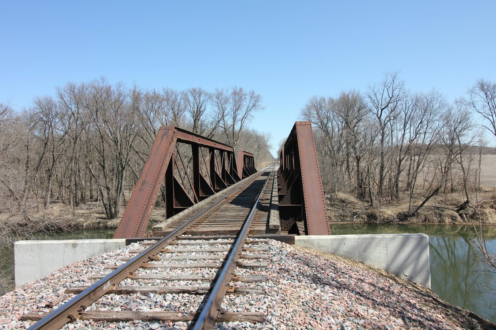 Looking north